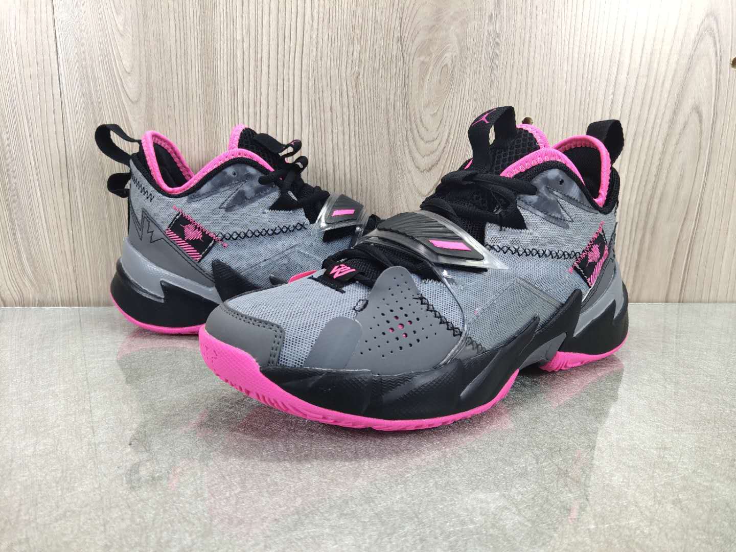 2020 Men Air Jordan Why Not Zer0.3 Grey Black Pink Shoes - Click Image to Close